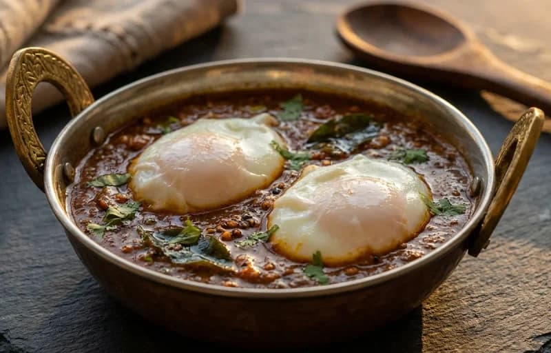 Gavran Poached Egg Curry with Puran Poli - Recipe 1