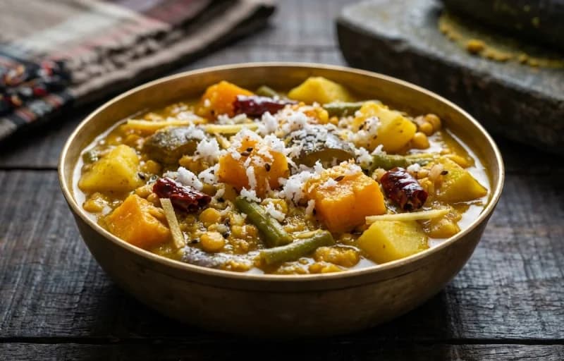 Roti, Ghanta Tarkari and Biri Dali - Recipe 2