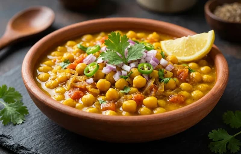Urad Dal Vada, Ghuguni and Onion Fritters - Recipe 2