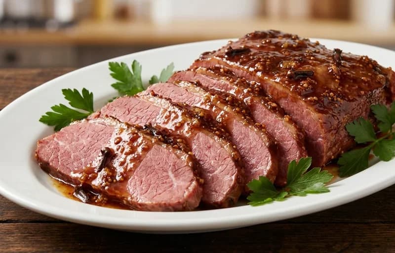 Glazed Corned Beef, Irish-American Colcannon and Roasted Carrots with Thyme - Recipe 1