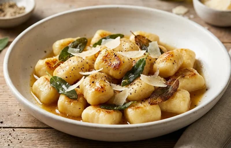 Gnocchi with Sage Butter Sauce