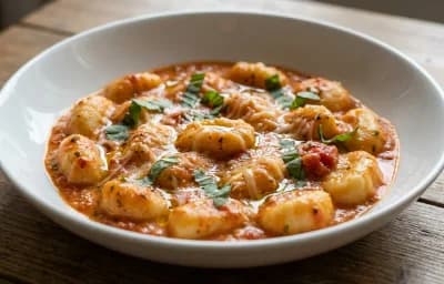 Gnocchi with Tomato Cream Sauce