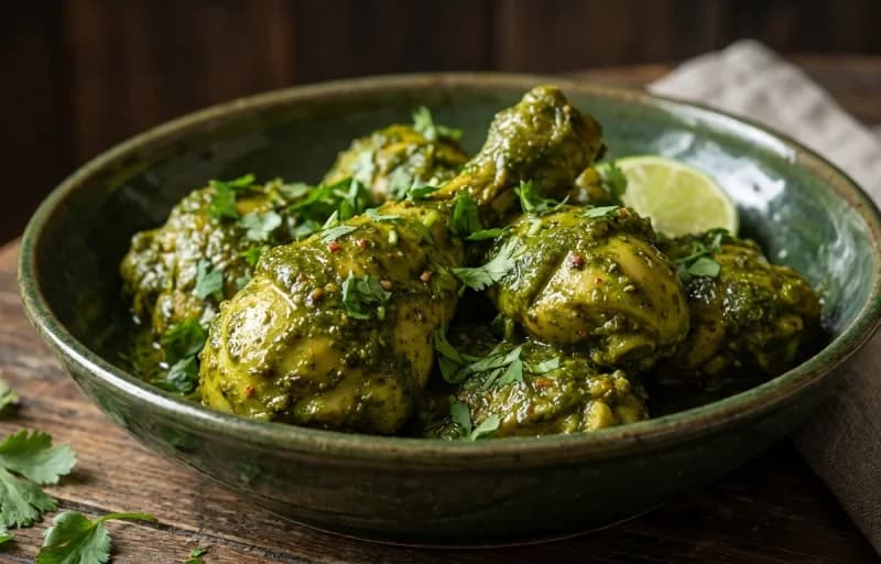 Goan Chicken Cafreal, Goan Poee Bread and Potato Wedges - Recipe 1