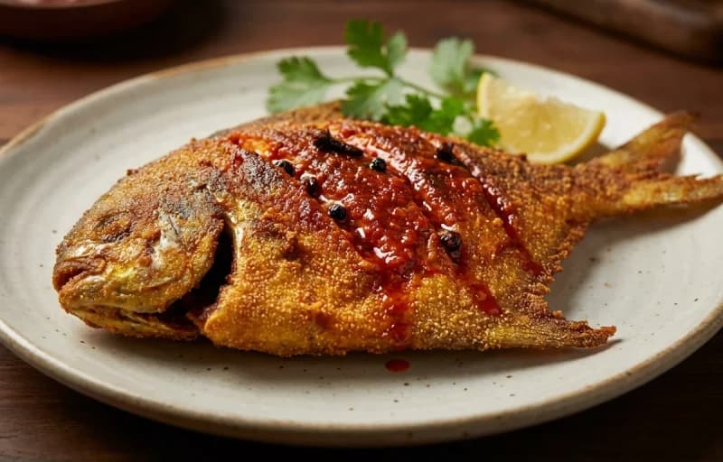 Goan Fish Recheado, Goan Red Rice and Dal Tadka - Recipe 1