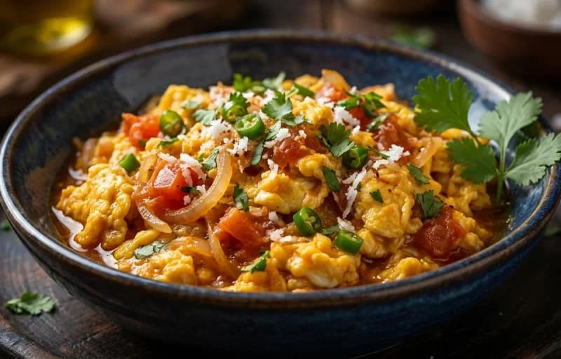 Goan Masala Scrambled Eggs with Ladi Pav - Recipe 1