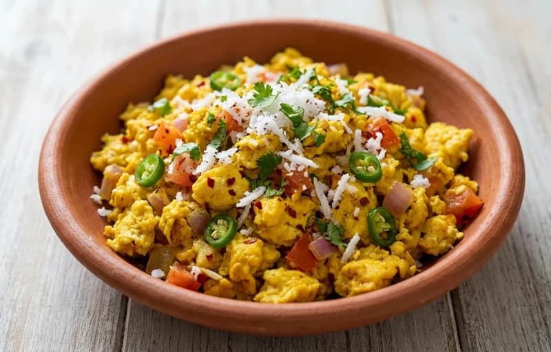 Goan Egg Bhurji with Goan Poi - Recipe 1