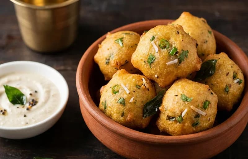 Goli Baje with Vegetable Sambar - Recipe 1