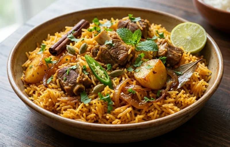 Gosht ni Akni with Kachumber Salad - Recipe 1