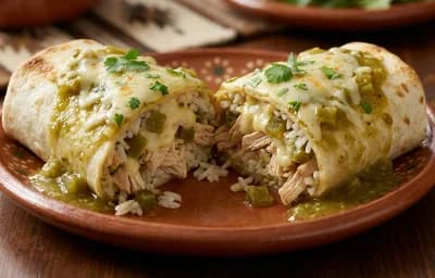 Green Chile Chicken Burrito