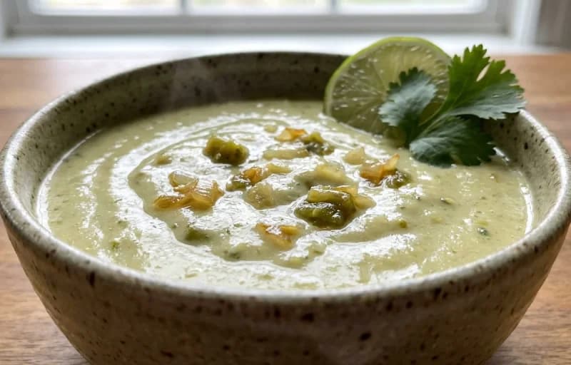 Grilled Ribeye Steak, Green Chile Cream Sauce, Roasted Potatoes and Roasted Asparagus - Recipe 2