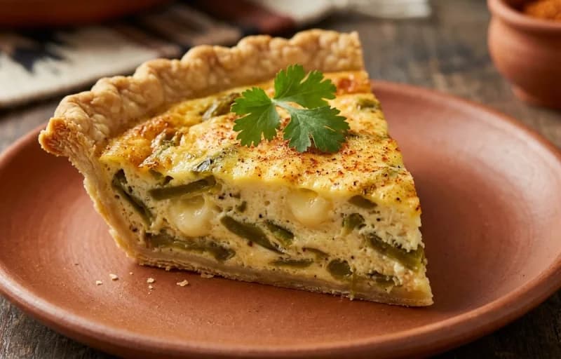 Green Chile Quiche, Side Salad and Fruit Platter - Recipe 1