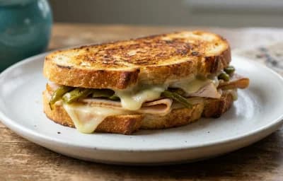 Green Chile Turkey Melt