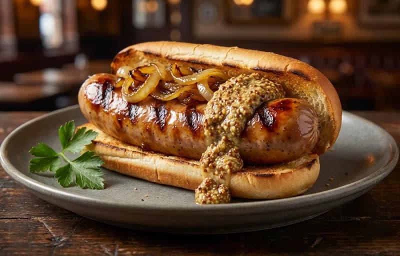 Grilled Bratwurst, German Potato Salad and Sauerkraut - Recipe 1