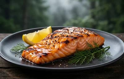 Grilled Salmon with Maple Glaze