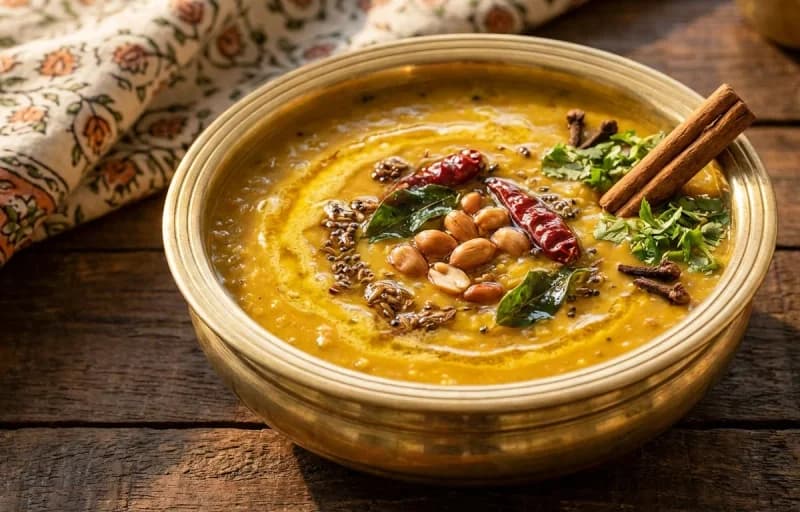 Tindora Bateta nu Shaak, Gujarati Dal and Steamed Basmati Rice - Recipe 2