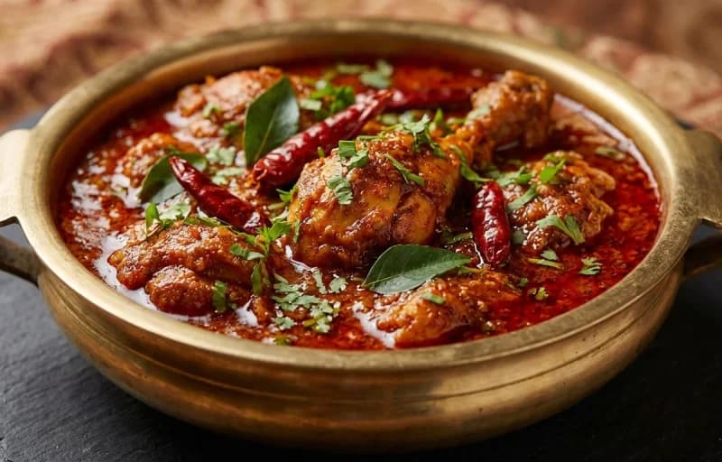 Guntur Chicken Curry with Jonna Roti - Recipe 1