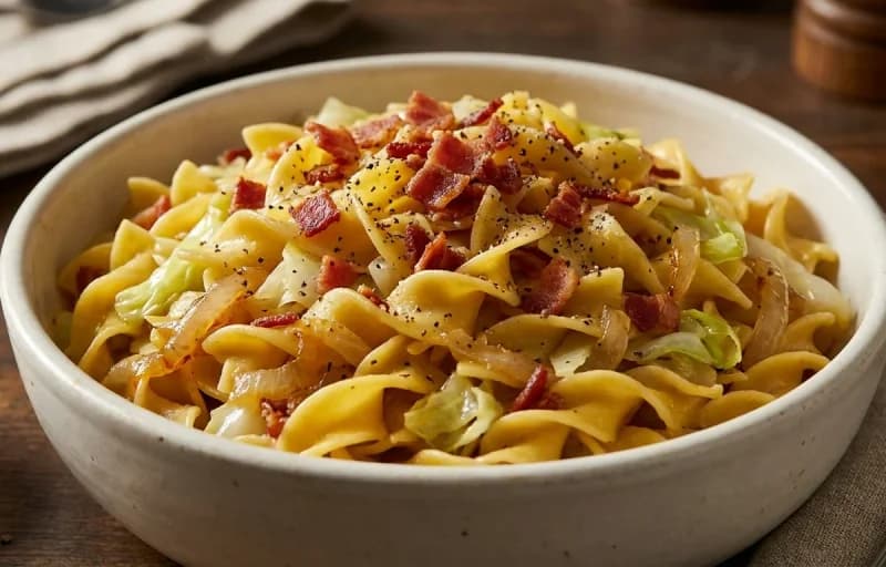 Polish Sausage and Onions, Haluski and Potato and Cheese Pierogies - Recipe 2