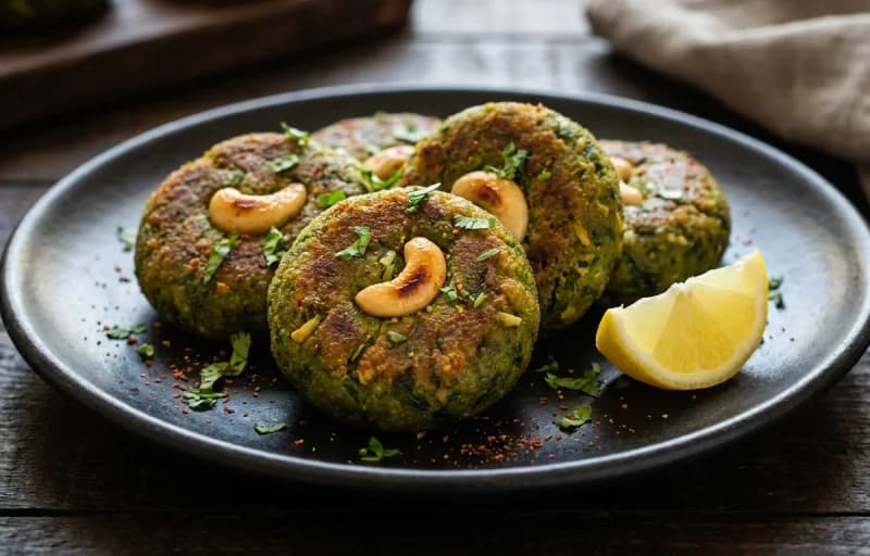 Hara Bhara Kebab with Garlic Naan - Recipe 1