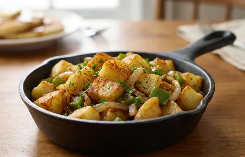 Denver Omelette, Home Fries and Suji Toast - Recipe 2