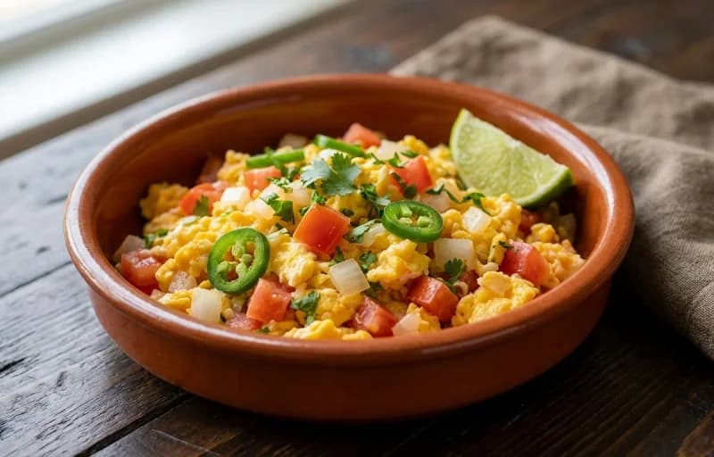 Huevos a la Mexicana, Corn Tortillas and Savory Black Beans - Recipe 1