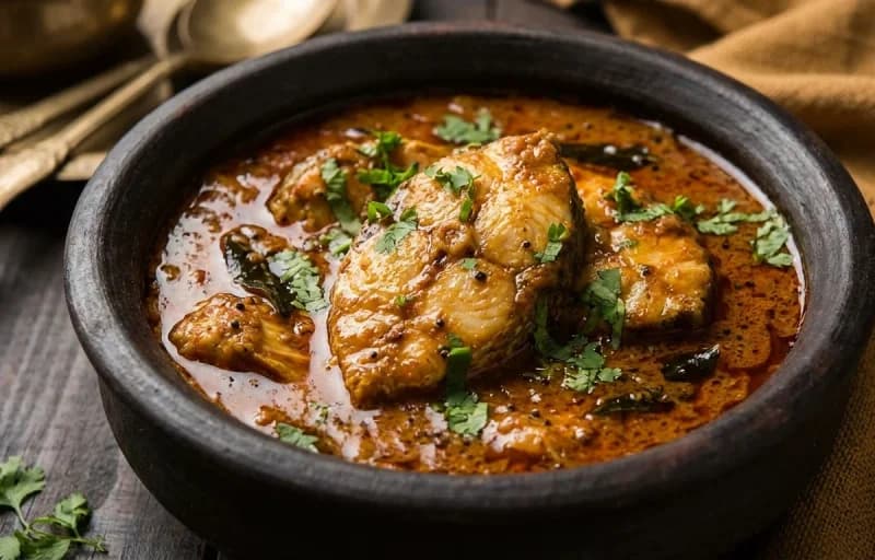 Hyderabadi Machli ka Salan with Steamed Basmati Rice - Recipe 1