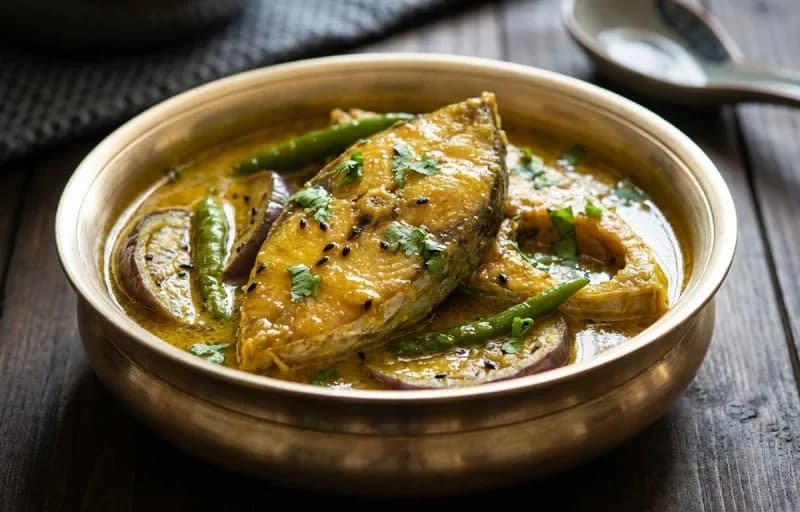 Ilish Machha Jhola, Bihari Arna and Kalara Bhaja - Recipe 1