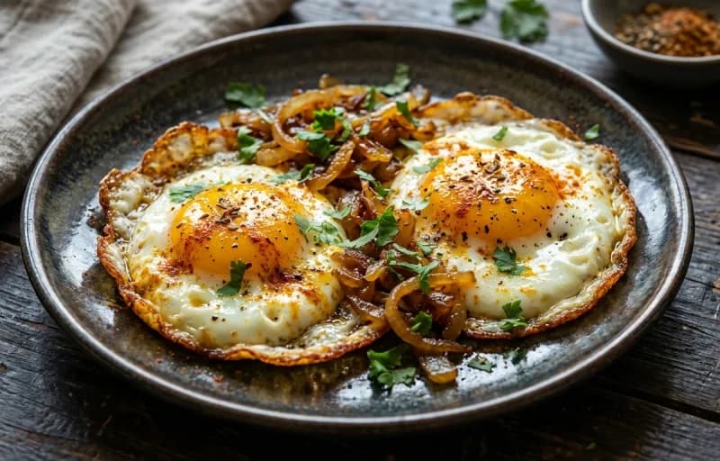Bratkartoffeln with Indian Fried Eggs - Recipe 2