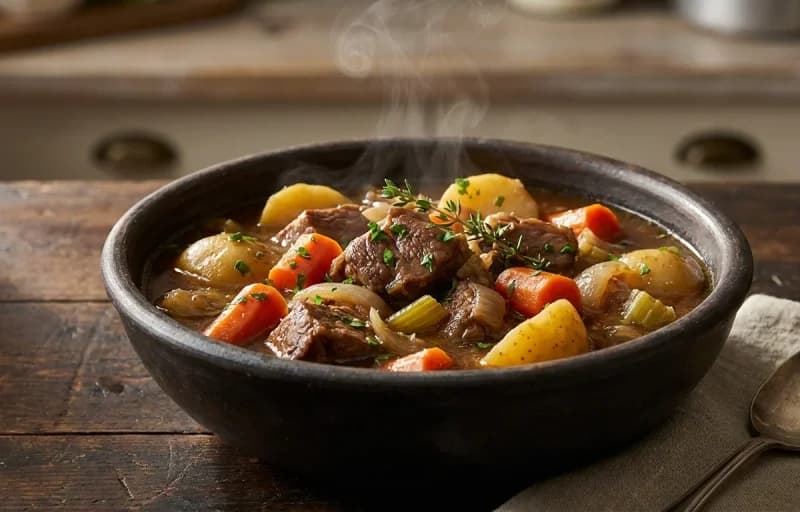 Irish Lamb Stew with Irish American Soda Bread - Recipe 1