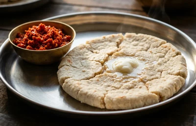 Badane Ennegai with Jowar Rotti - Recipe 2