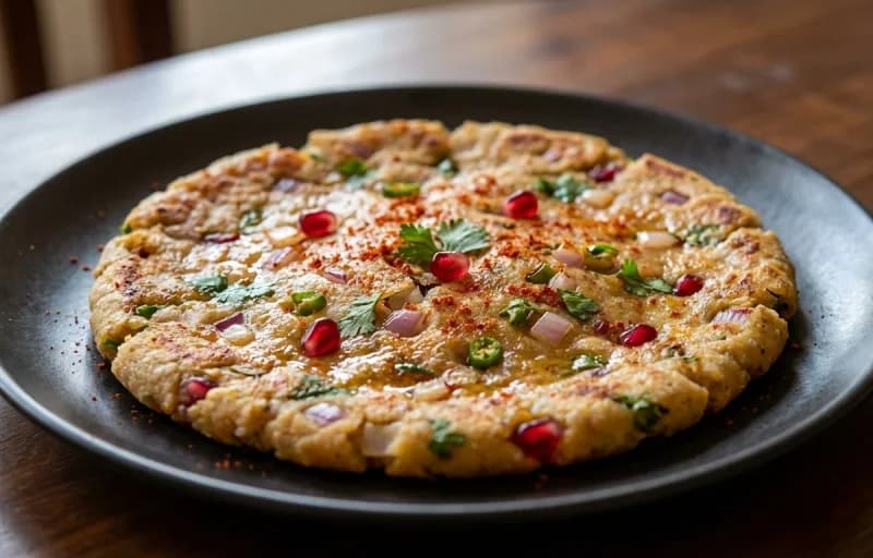 Juar Jo Dodo, Mint Chutney and Dahi - Recipe 1