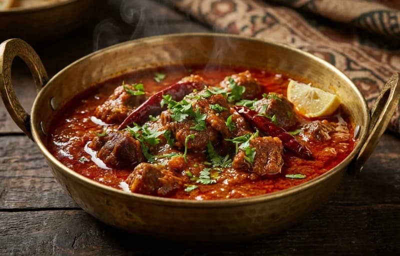 Jungli Maas, Bajra Roti and Laccha Pyaaz - Recipe 1