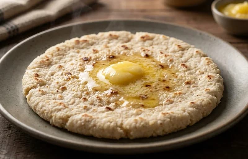 Valor Papdi nu Shaak, Juwar no Rotlo and Egg Bhurji - Recipe 2