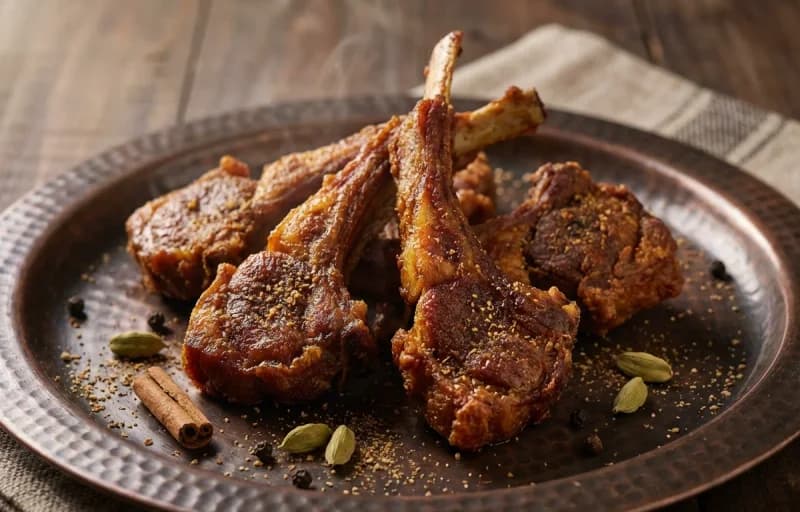 Kabargah, Steamed Basmati Rice and Mujh Chetin - Recipe 1