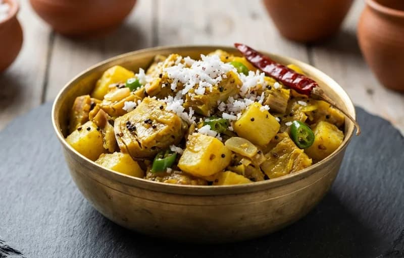 Roti, Kadali Bhanda Rai and Muga Dali - Recipe 2