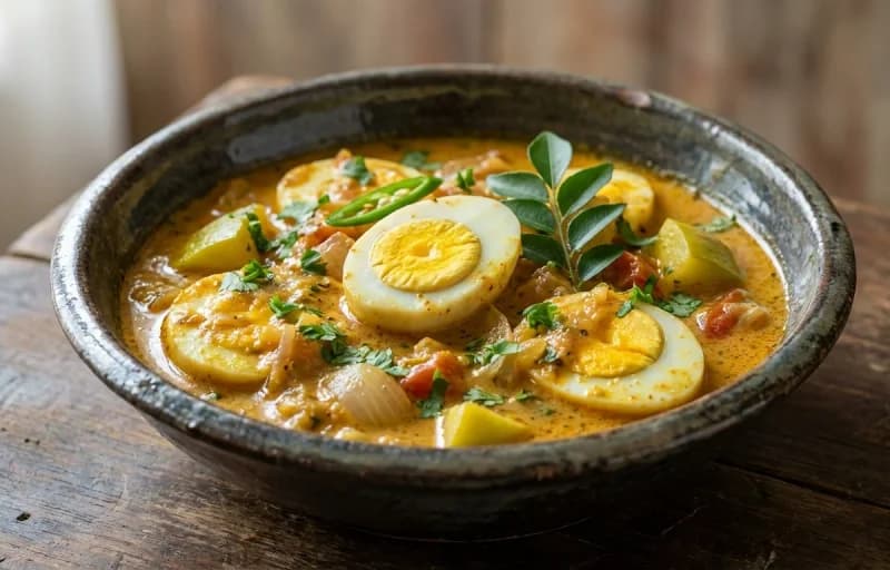 Kairi Anda Curry with Steamed Basmati Rice - Recipe 1