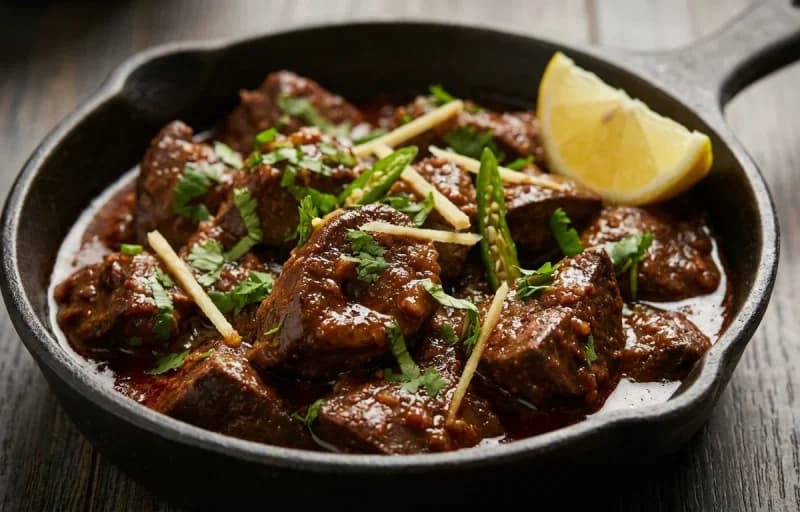 Kaleji Fry with Ghadichi Poli - Recipe 1