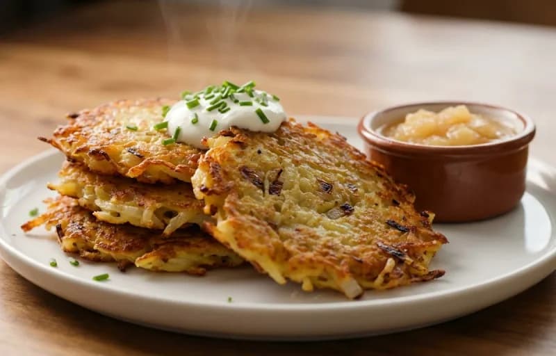 Kartoffelpuffer with Cinnamon Applesauce - Recipe 1