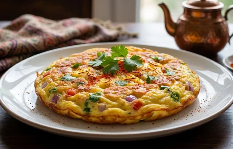 Kashmiri Omelette with Kahwa - Recipe 1