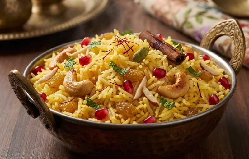 Egg Yakhni, Kashmiri Pulao and Muji Chatin - Recipe 2