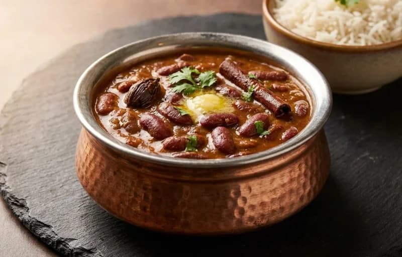 Kashmiri Rajma, Monji Haak and Kashmiri Pulao - Recipe 1