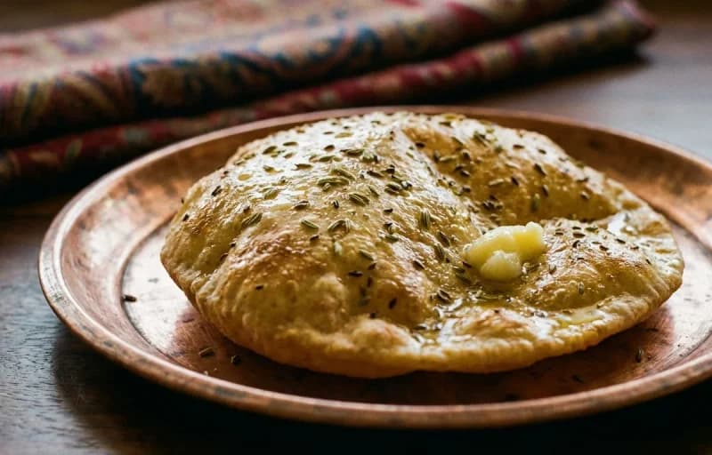 Kashmiri Chok Wangun with Eggs with Kashmiri Roti - Recipe 2