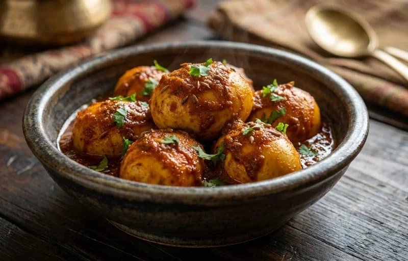 Kashmiri Spiced Boiled Eggs
