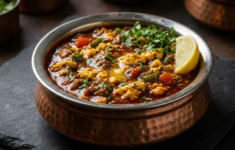 Keema Ghotala with Baati - Recipe 1