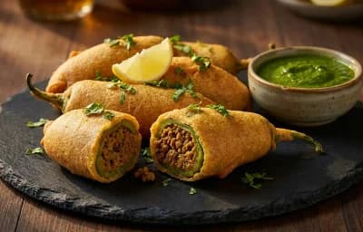 Keema Mirchi Vada