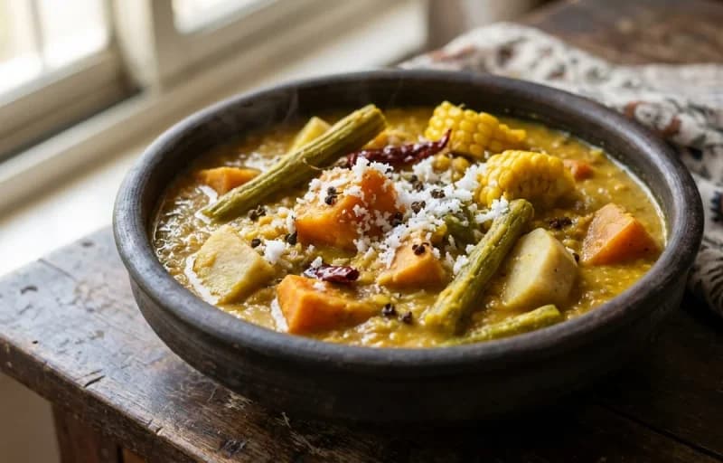 Khatkhate, Steamed Basmati Rice and Appalam - Recipe 1