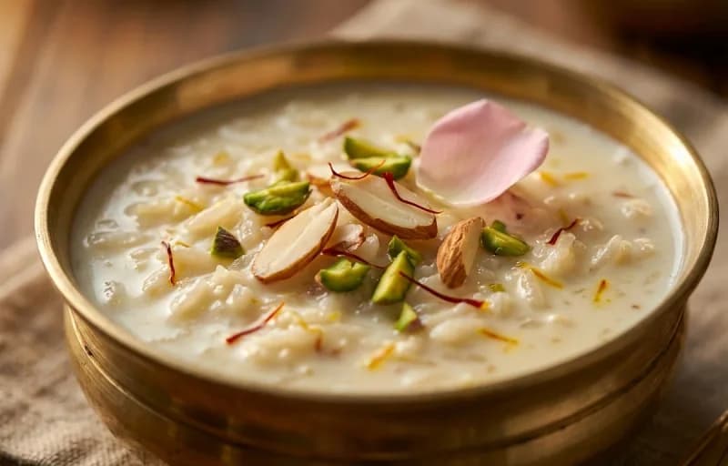 Kheer with Poori - Recipe 1