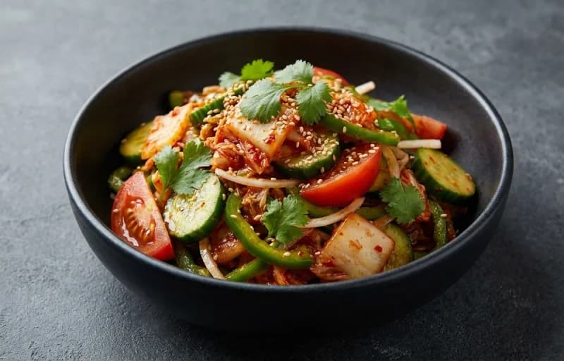 Egg Fried Rice with Kimchi Salad - Recipe 2