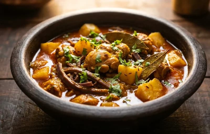 Koldil Murgi, Steamed Basmati Rice, Aloo Bhaji and Dal Tadka - Recipe 1