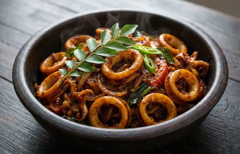 Koonthal Roast, Matta Rice and Dal Curry - Recipe 1