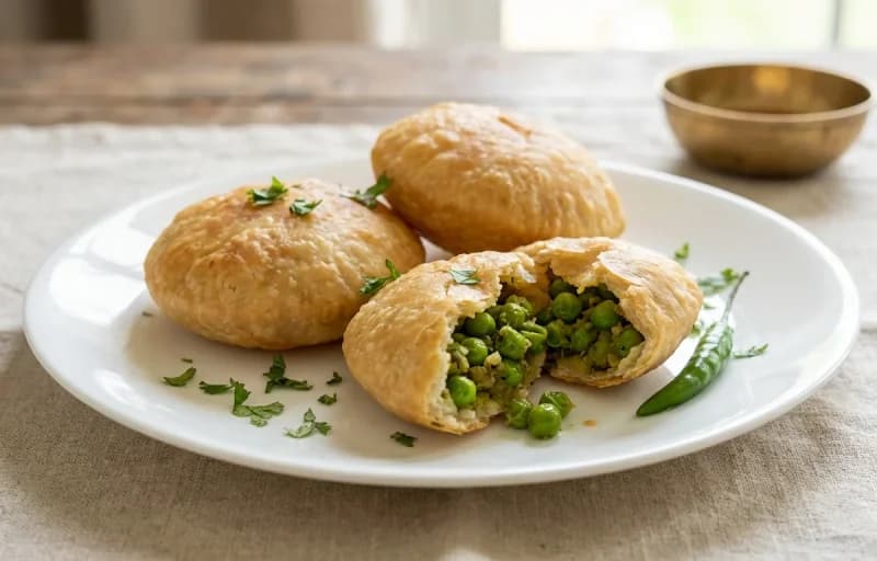 Koraishutir Kochuri with Aloo Dum Bengali Style - Recipe 1